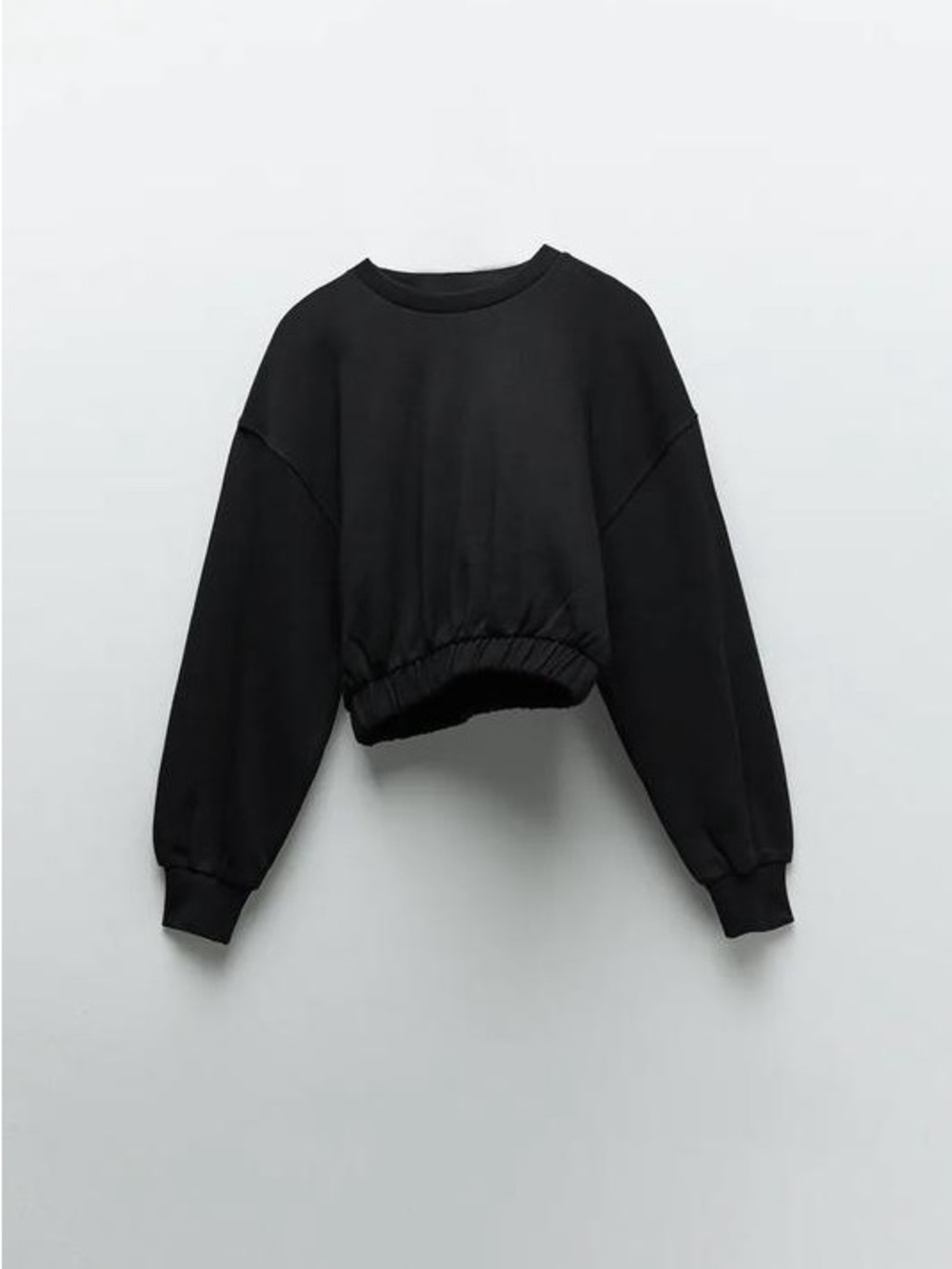 Zara Plush Cropped Sweater